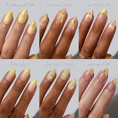 Yellow Bloom Press On Nails