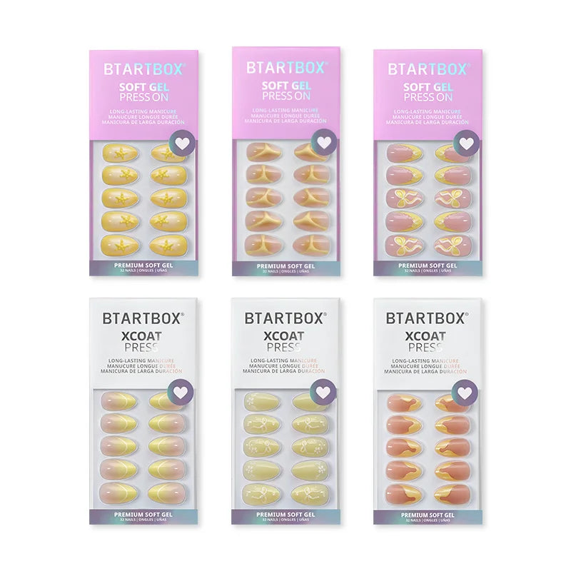 Yellow Bloom Press On Nails