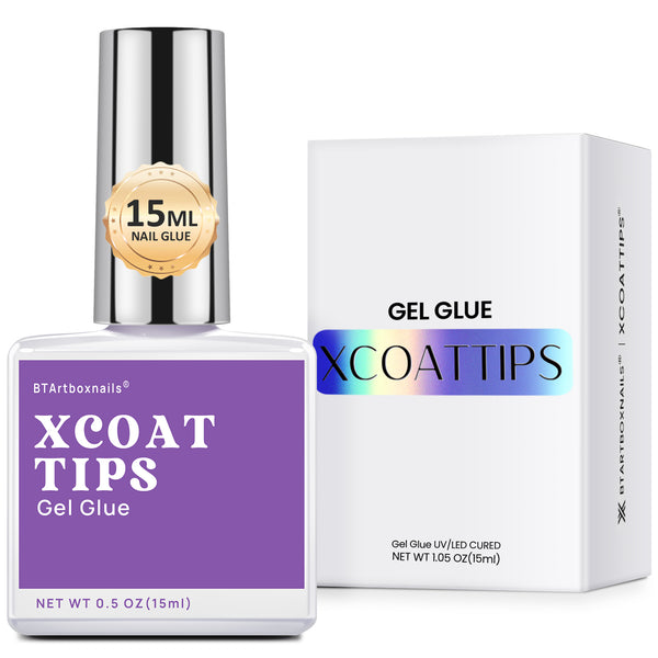 Colle à ongles en gel 4 en 1 de 15 ml pour ongles en acrylique