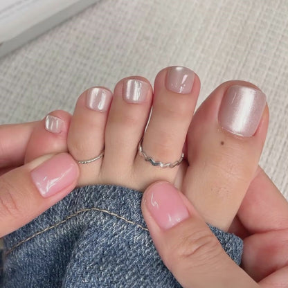 XCOATTIPS® Zehennägel – Kurz Squoval – Katzenauge 