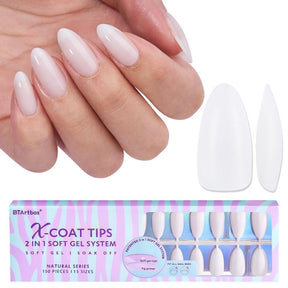 XCOATTIPS® Natural - Medium Almond – BTArtbox Nails