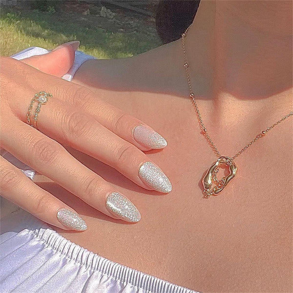 Wealthy Girl Cat-Eye Almond Nails - Press On Nails