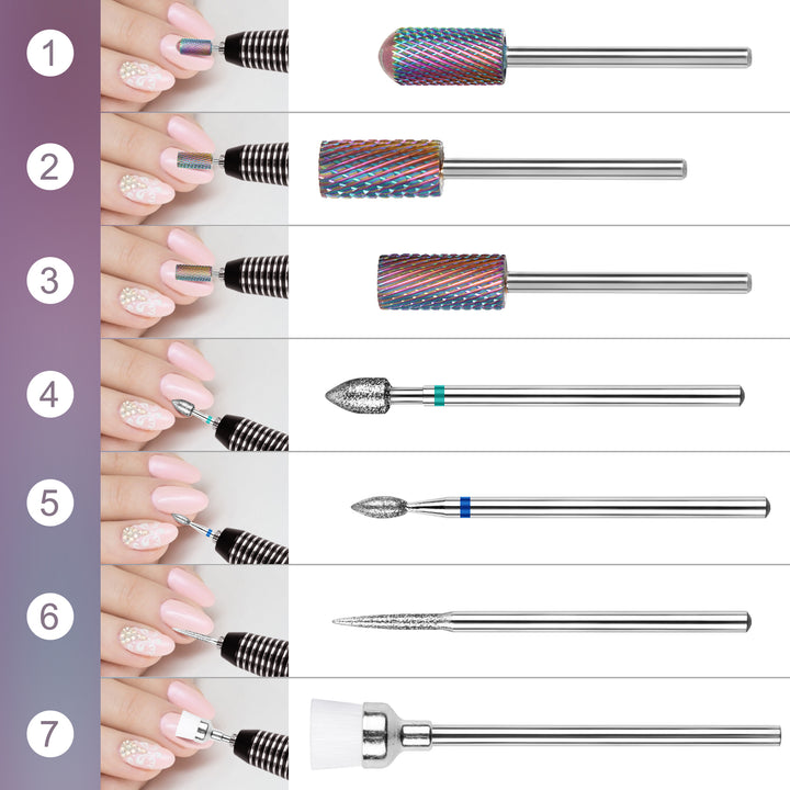 Tungsten Carbide Drill Bits For Nails - BTArtbox Nails