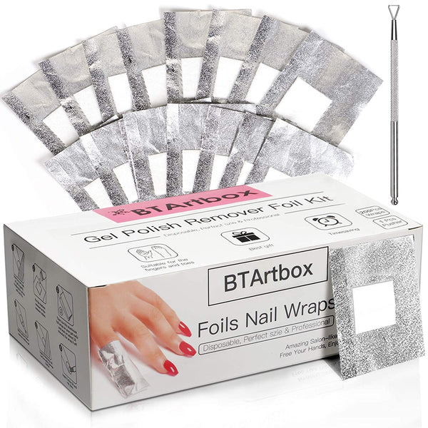 Gel Nail Polish Remover - Nail Foil Wraps - BTArtbox Nails