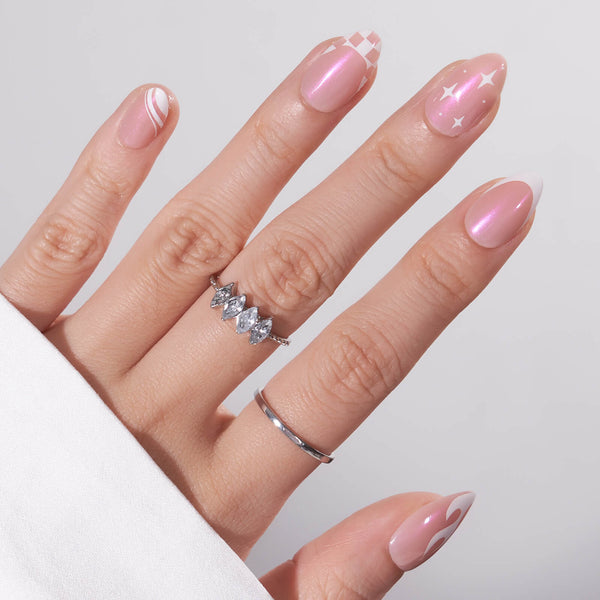 Barbie Party Amande Nails - Appuyez sur les ongles