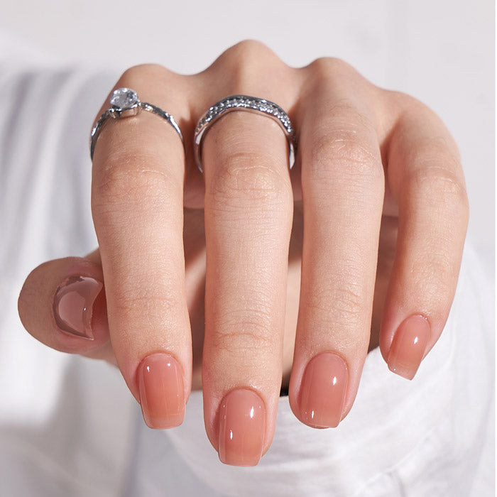 Hot Cocoa Square Nails press-on nails