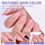 Natural X-Coat Tips® - Pink Short Almond 150 Pcs - 15 Sizes