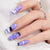 Purple Wave Square Nails - Press On Nails