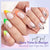 Natural X-Coat Tips® Kit - Milky White Short Almond 150 pcs - 15 sizes