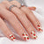 Strawberry Almond Nails - Press On Nails