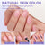 Natural X-Coat Tips® Kit - Pink Extra Short Almond 150 Pcs - 15 Sizes