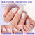 Natural X-Coat Tips® Kit - Milky White Extra Short Almond 150 pcs - 15 sizes