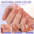 Natural X-Coat Tips® Kit - Brown Extra Short Squoval 150 pcs - 15 sizes