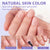 Natural X-Coat Tips® - Nude Short Squoval 150 pcs - 15 sizes