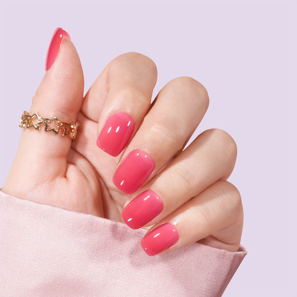 Berry Soda Squoval Nails - Stampa sulle unghie