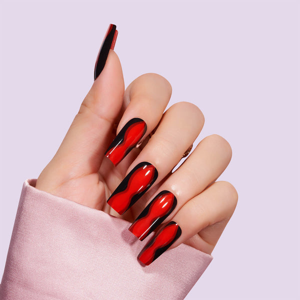 Bloody Mary Squoval Nails – Press On Nails