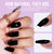 Classic Black Coffin Nails - Press On Nails