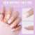 Classic White Squoval French Nails - Press On Nails