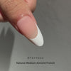 3 in 1 French Nails- Natural Medium Almond 