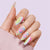 Rainbow Ice Cream Marble Almond Nails - Press On Nails