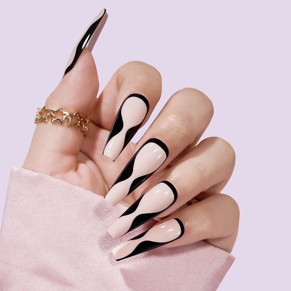 Time Funnel Coffin Nails - Press On Nails