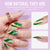 Wave Green Almond Nails - Press On Nails